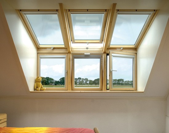 ПОКРИВНИ ПРОЗОРЦИ VELUX GLL 1061 B  С ДОЛНО УПРАВЛЕНИЕ - СТАНДАРТ ПЛЮС
