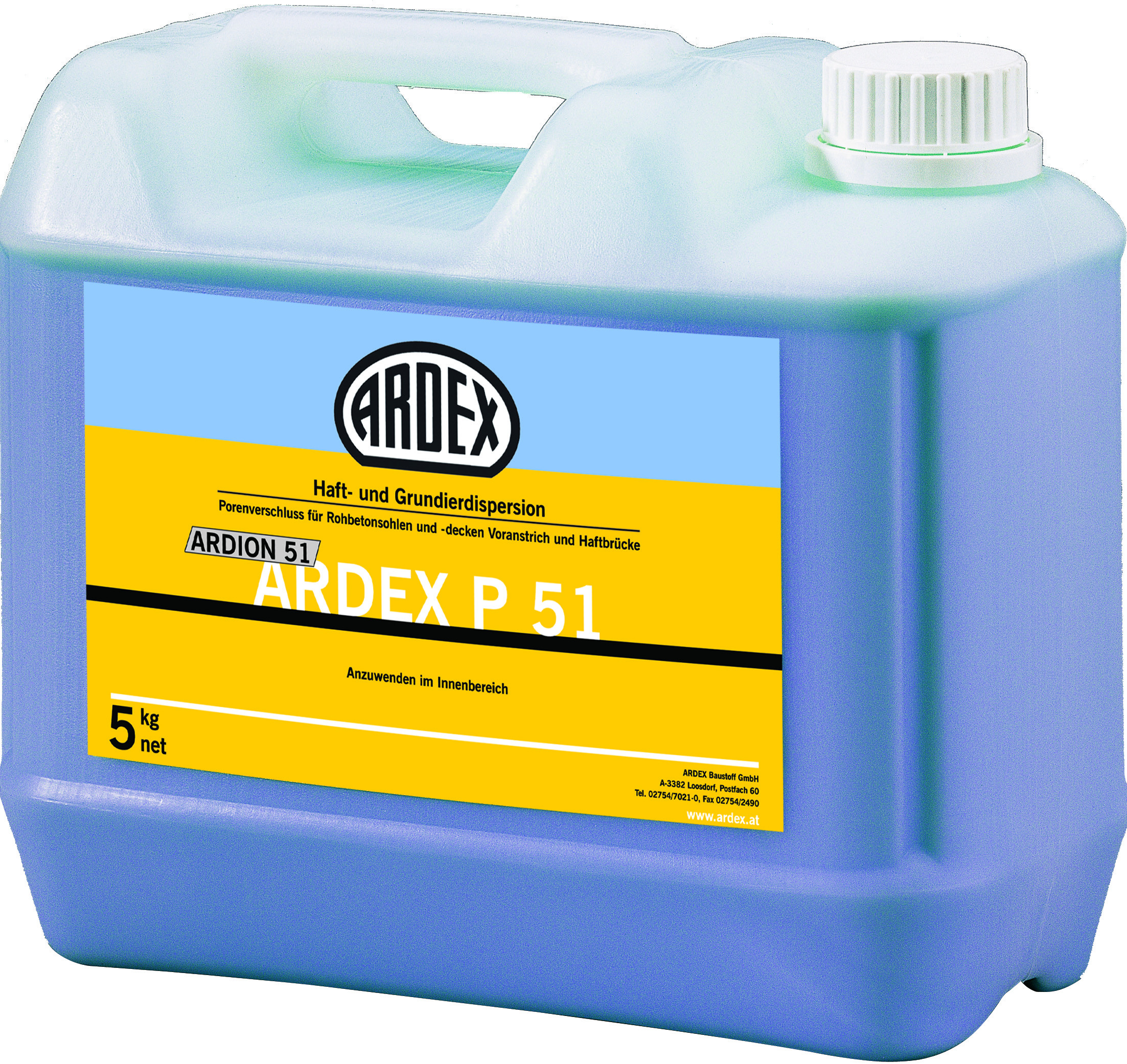 ARDEX P 51 ДИСПЕРСИЯ ЗА СЦЕПЛЕНИЕ И ГРУНДИРАНЕ 25 кг.