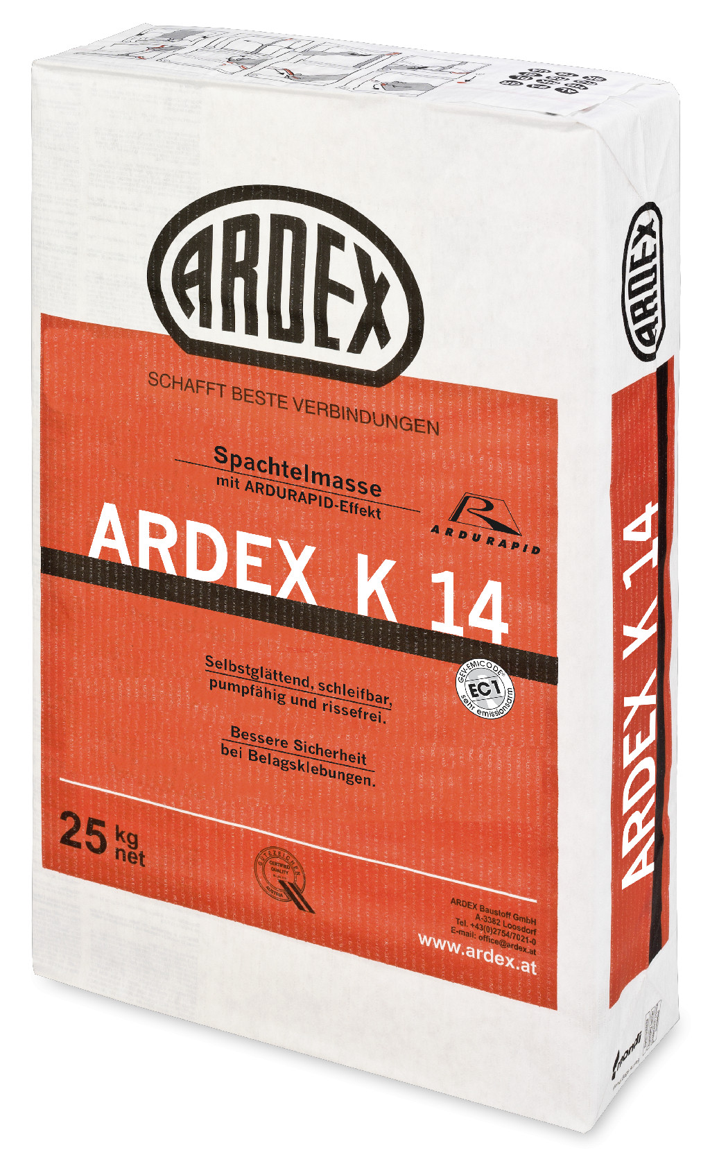 ARDEX PREMIUM  K 14 СИСТЕМНА ШПАКЛОВЪЧНА МАСА  25кг.