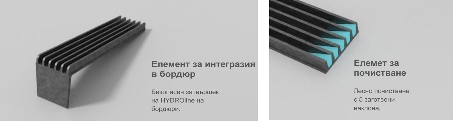 Безрешетъчен нископрофилен улей - чугун F900 HYDROline