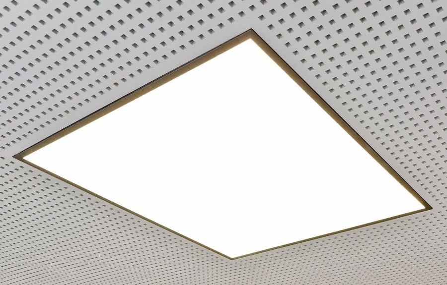 Акустична плоскост Cleaneo Akustik Knauf 12/25 Q кант UFF 12.5мм 1200х2000 - Бял воал