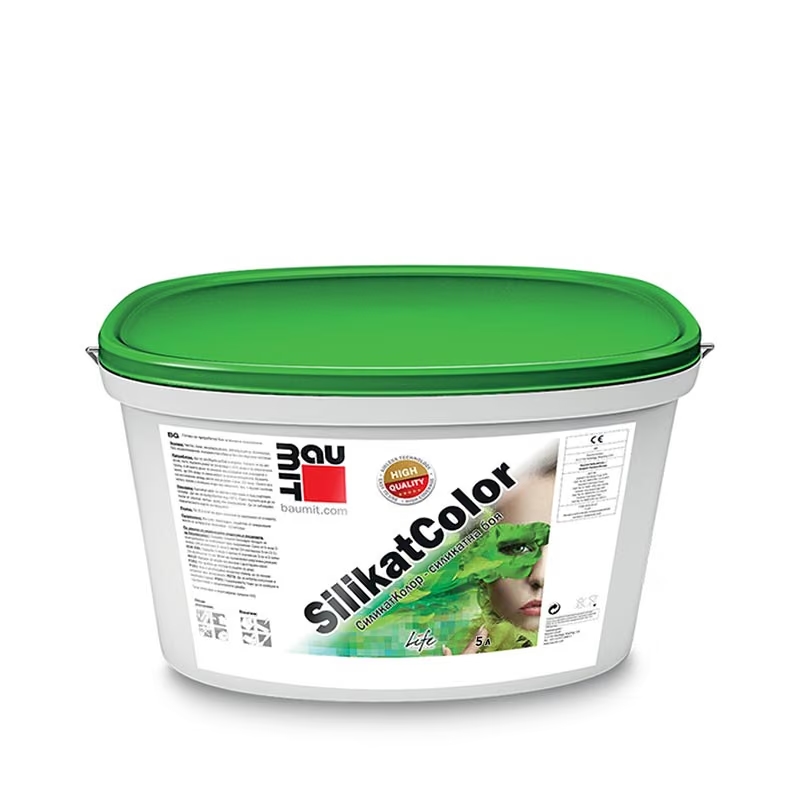 Фасадна боя BAUMIT SilikatColor 5л, паропропусклива