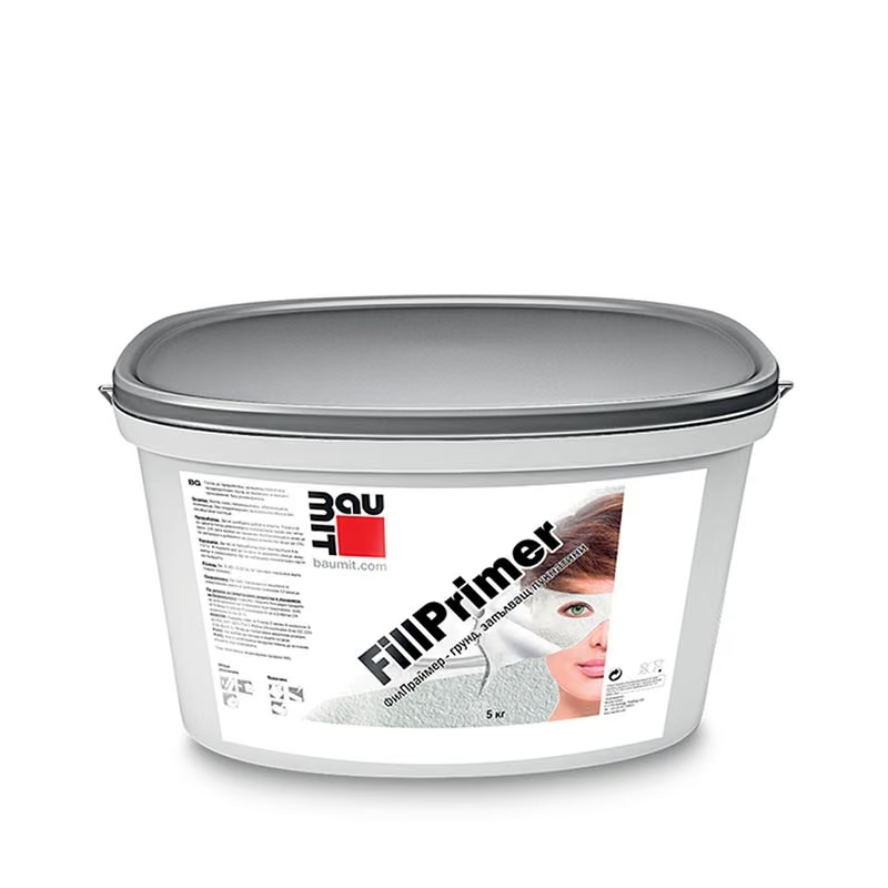 Грунд за фасада BAUMIT FillPrimer, 5кг, за запълване на пукнатини
