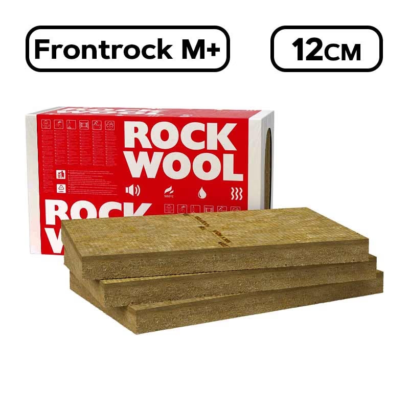 Каменна вата Rockwool Frontrock Max Plus - топлоизолация 12 cm 1.2х0.6