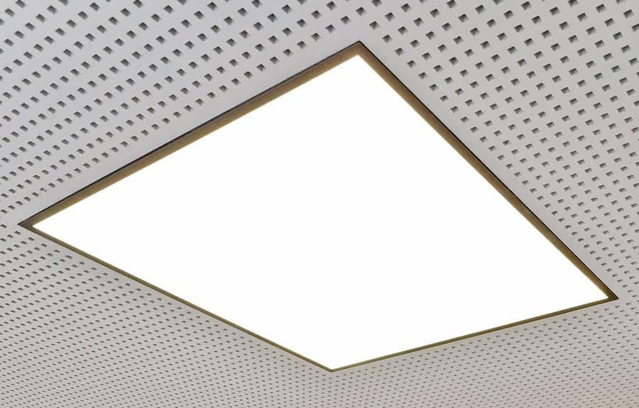 Акустична плоскост Cleaneo Akustik Knauf 12/25 Q кант UFF 12.5мм 1200х2000 - Бял воал