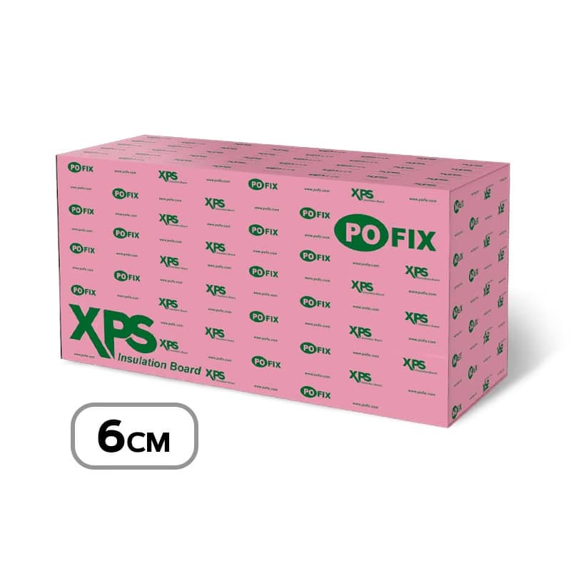 Топлоизолационни XPS плочи POFIX 1.25х0.6 - 6см