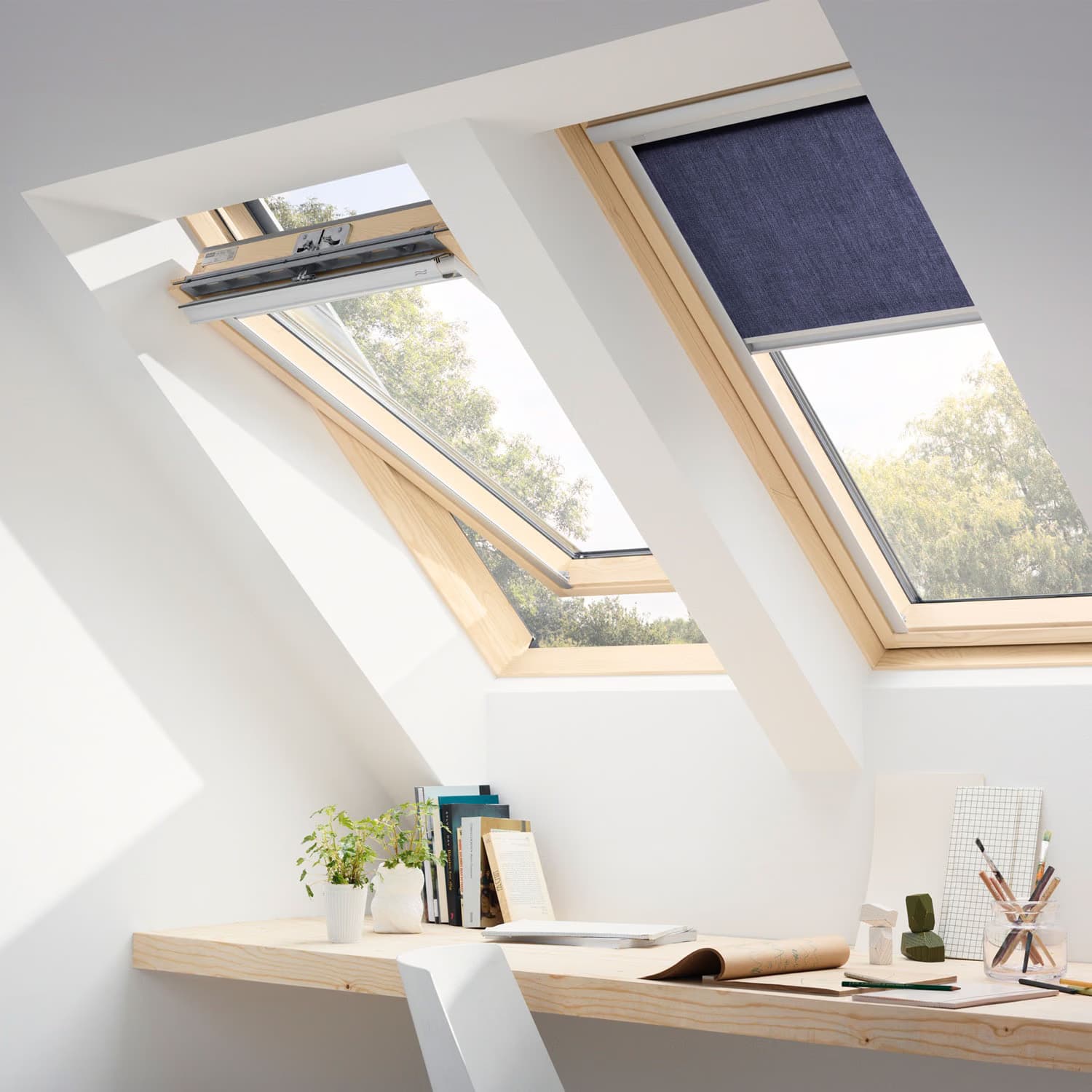 Покривен прозорец VELUX Стандарт GZL 1051 MК06 78x118см - горно управление