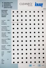 Акустична плоскост Cleaneo Akustik Knauf 8/18 R кант UFF 12.5мм 1188x1998 - Бял воал - Image 3