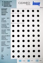 Акустична плоскост Cleaneo Akustik Knauf 8/18 R кант UFF 12.5мм 1188x1998 - Бял воал - Image 7