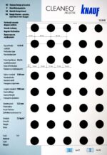 Акустична плоскост Cleaneo Akustik Knauf 8/18 R кант UFF 12.5мм 1188x1998 - Бял воал - Image 10