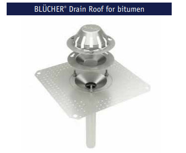 дренажна система за покрив с битум