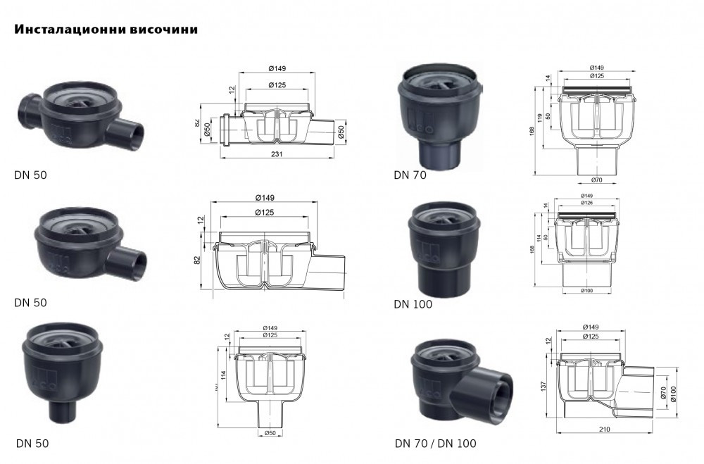 Дизайнерско точково отводняване ACO Showerpoint Дизайнерско точково отводняване ACO Showerpoint