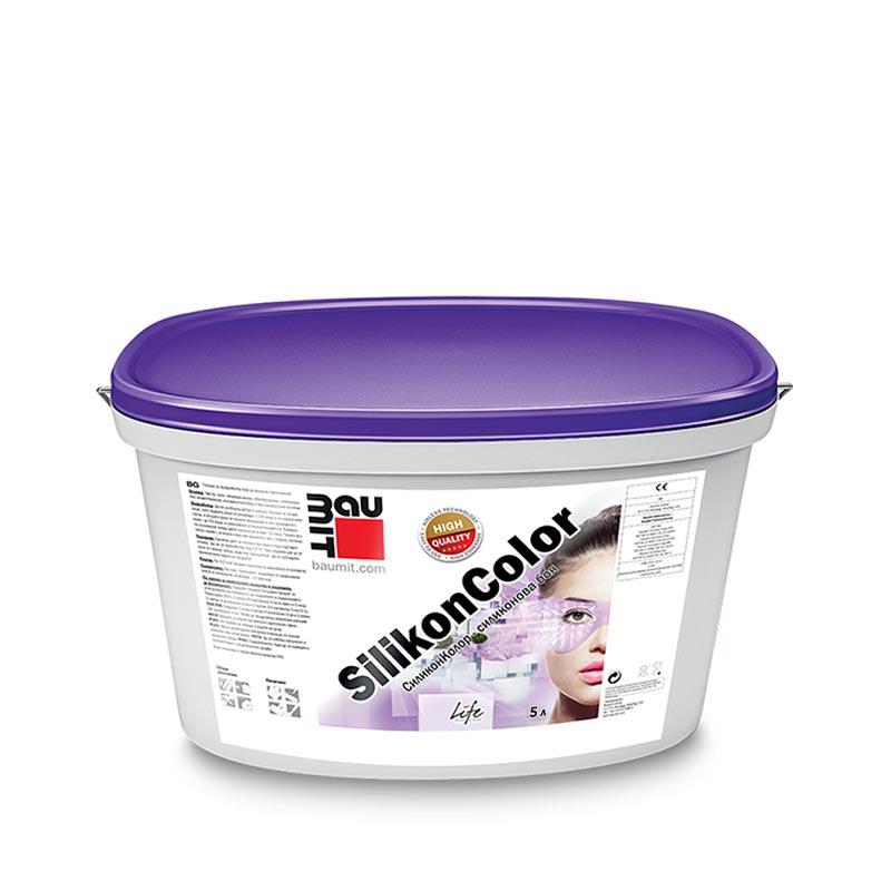 bm00008_2.jpg Фасадна боя BAUMIT SilikonColor 5л, силиконова - Image 1
