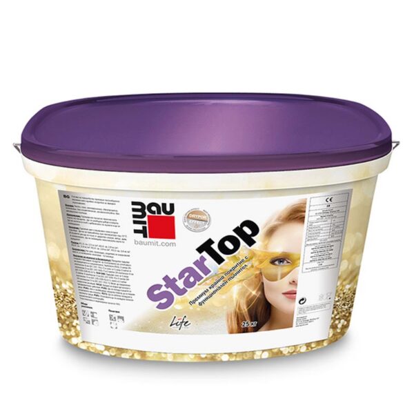 Фасадна мазилка BAUMIT StarTop R 3.0мм, 25кг - премиум силиконова