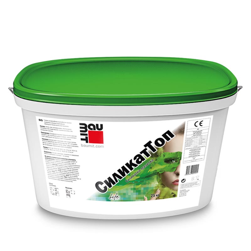 bm00042_2.jpg Фасадна мазилка BAUMIT SilikatTop R 3.0мм, 25кг, професионална силикатна - Image 1