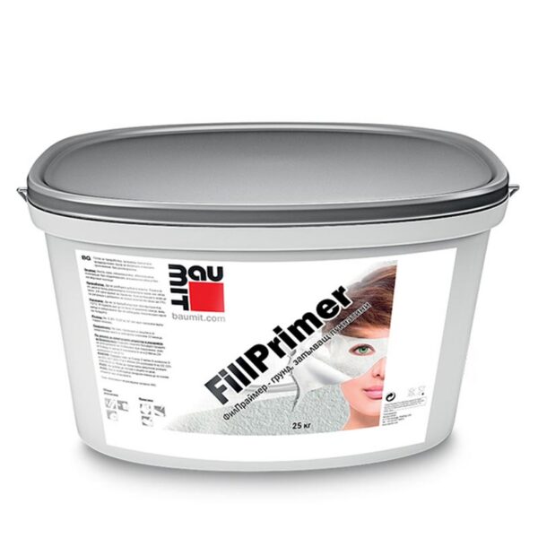 Грунд за фасада BAUMIT FillPrimer, 25кг, за запълване на пукнатини