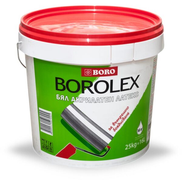 Бял акрилатен латекс BORO Боролекс, 25кг