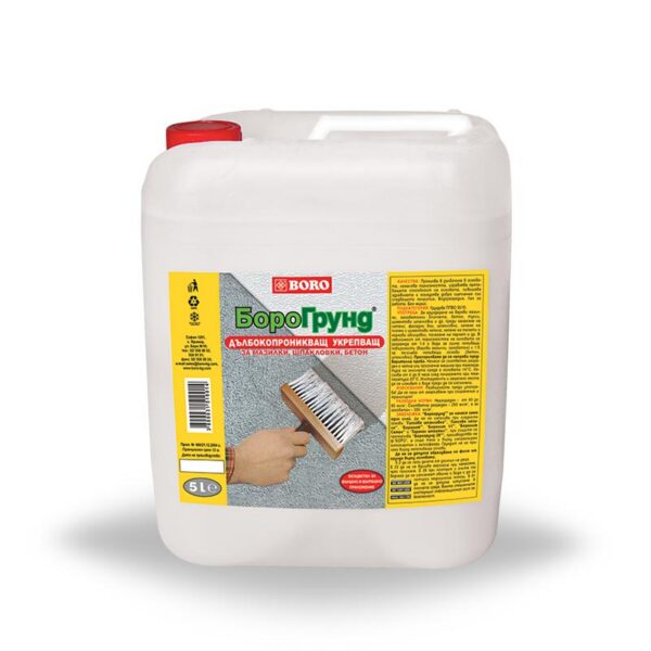 Дълбокопроникващ грунд BORO Борогрунд - укрепващ, 5л