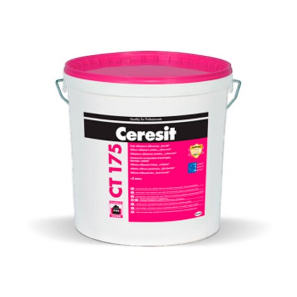 Силикат-силиконова мазилка CERESIT CT174, 25кг 2мм за фасади