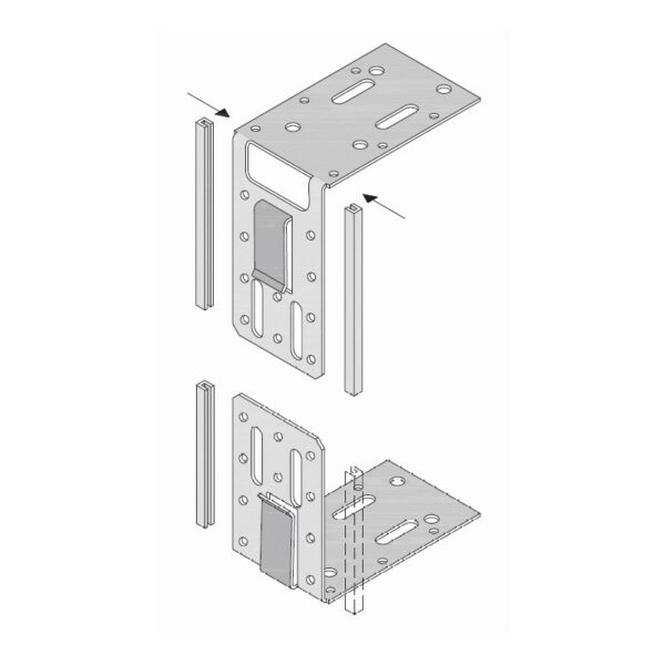 Телескопична пета Knauf за CW/UA профили 100мм
