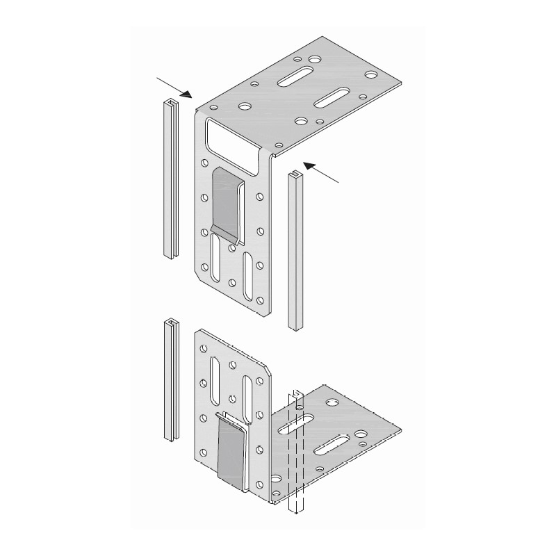k3454.jpg Телескопична пета Knauf за CW/UA профили 50мм - Image 1