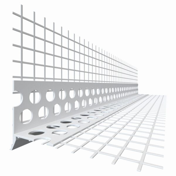 PVC водооткапващ профил Knauf с армираща мрежа 2.5м