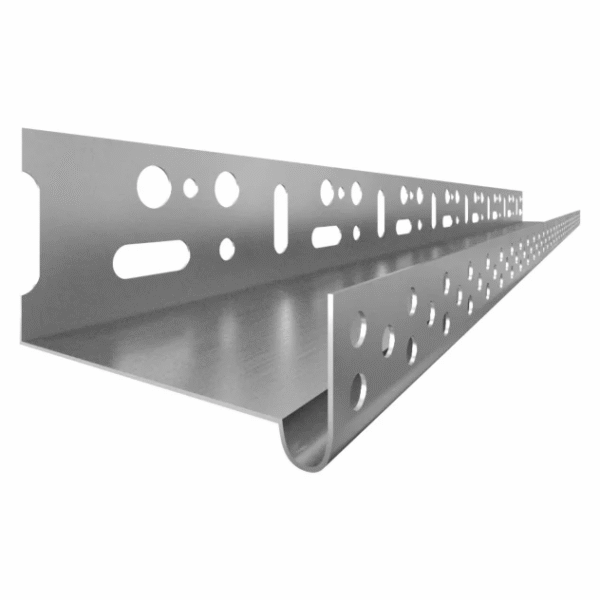 Цокълен профил алуминиев без перфорация на основата Knauf 80мм / 2.5м