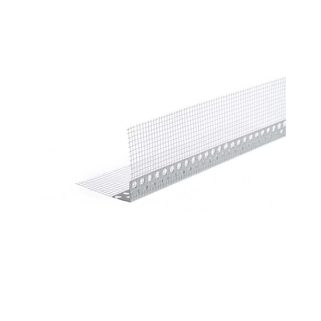 vest10300.jpg Алуминиев ъгъл VESTAL с мрежа 6х6см, 2.5м - Image 1