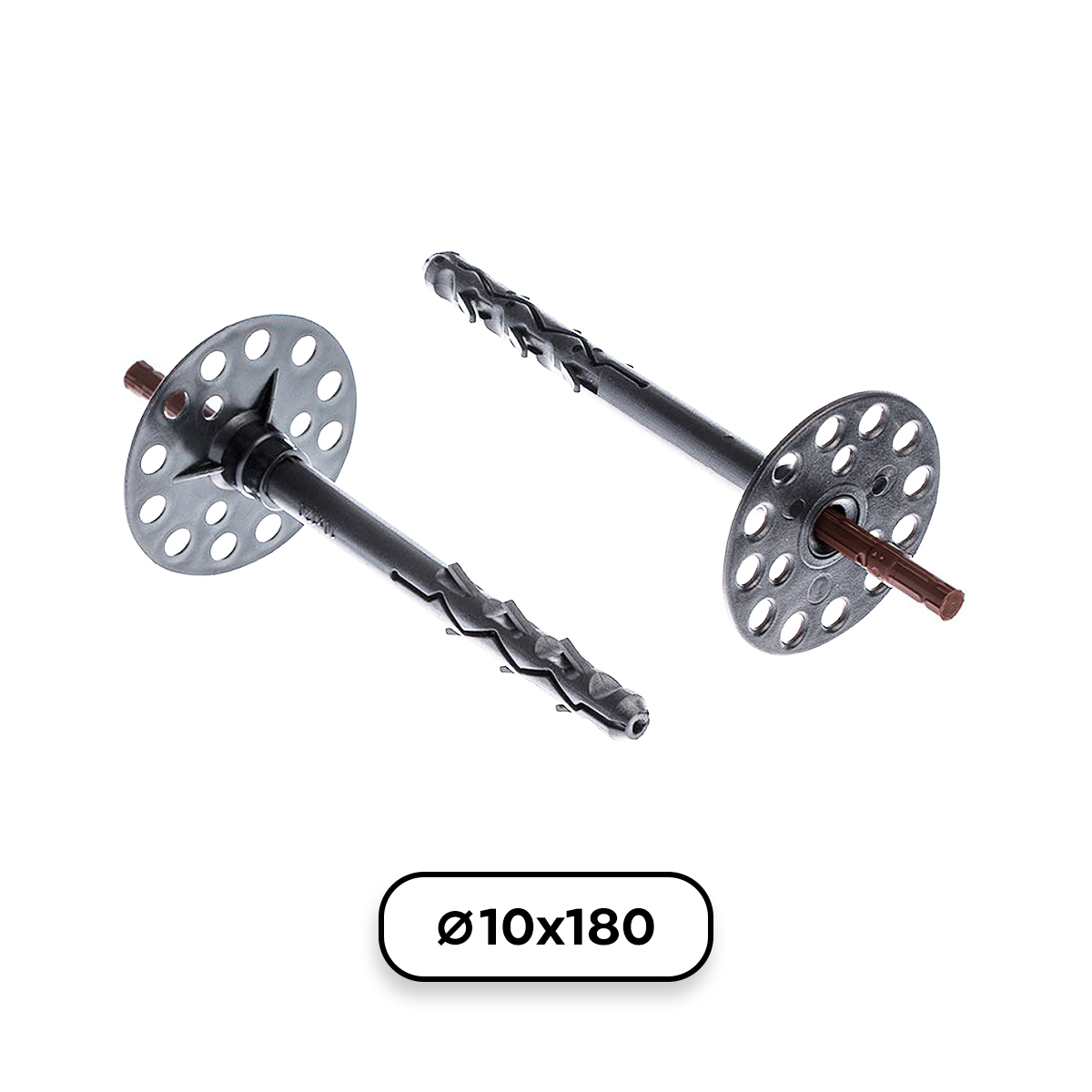 vest19115.jpg Котва/Дюбел за топлоизолация VESTAL ф10х180 - черен/сив - Image 1